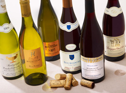 © BIVB / IMAGE & ASSOCIES Bottles of Burgundy wines